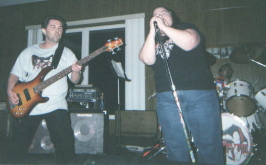 Puswart and Matt blastin out the tunes. May 28, 2005